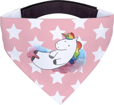 Produktbild von Mr. & Mrs. Panda Halstuch Einhorn Wolke 7 - Rot Pastell - Geschenk, Tuch, Für Hunde, Hund, Unicorn, Menschen, Bandana, Glaube, Einhörner