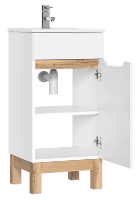 Image de Meuble sous vasque - H 84 x l 40 x P 41 cm - Cintra White