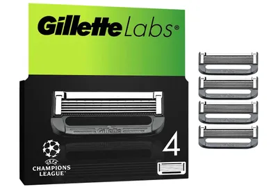 Produktbild von Gillette Rasierklingen, Labs Face, 4 St