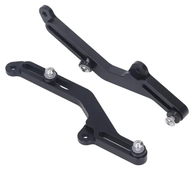 Image de 1 paire de supports de réglage de pare-brise en aluminium, de couleur noire, pour moto, remplacement pour NC750X 2021