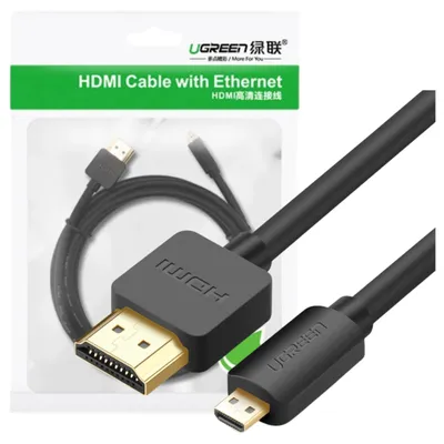 Immagine prodotto di Ugreen Hd127 Micro Hdmi - Cavo Hdmi 4K 3D 1M (nero)