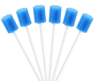 Productafbeelding van Set van 100 Wegwerp Oral Care Swabs voor Mondhygiëne