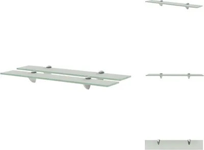 Produktbild von vidaXL Schwebende Regale 2 Stk. Glas 60x10 cm 8 mm -  Wandregale