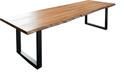 Produktbild von SAM® Esstisch Baumkante massiv Akazie natur 280 x 100 schwarz LIAM