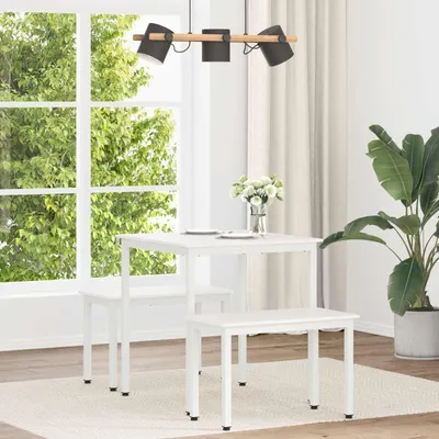 Produktbild von Maison Exclusive - Esstisch Weiß 70 x 70 x 75 cm Massives Kiefernholz