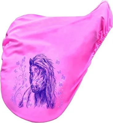 Produktbild von ©Kollektion Bötzel - Sattelschoner - Sattelschutz - Sattelbezug - Pferdemotiv - Schmetterling - Pony - 07058