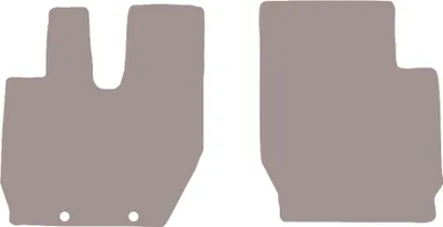 Image de Tapis de sol en velours pour camion Iveco Stralis (2003-2019) - set de tapis de sol LUX beige (2 pièces)