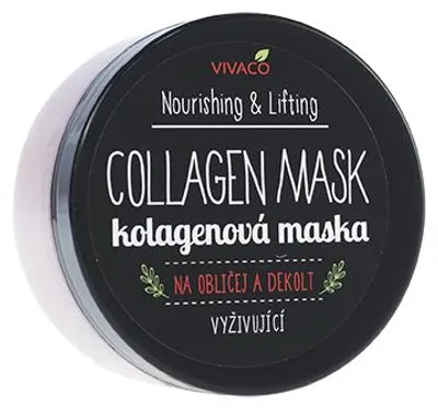 Produktbild von Vivaco Nährende und Lifting-Collagen-Maske, Kollagenmaske für Gesicht und Dekolleté, 100 ml