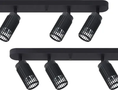 Zdjęcie produktu dla Spot Vertical czarny 6xGU10x8W aluminium wym:8,6x119,5x6cm IP20 Milagro