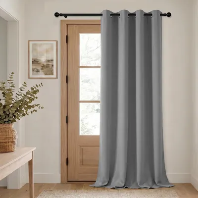 Obrázok produktu pre Zatemňovacia záclona, termoizolačná, nepriehľadná, sivá, rozmer 260 x 140 cm