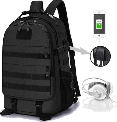 Produktbild von Trekkingrucksack  35L/40L Campus Daypack Jagdrucksack Schulrucksack,Rucksack Taktische Motorrad Wanderrucksack Outdoor Wasserdicht, mit USB-Anschluss