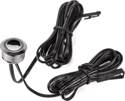 Produktbild von Einbau - Berührungssensor SO3E zum Schalten und stufenlosen Dimmen mit Memoryfunktion, 12V DC / 20 W, mit blau leuchtendem Ring Touchsensor von SOTECH