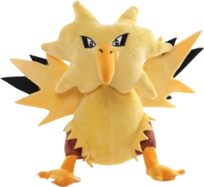 Produktbild von Zapdos Plüschtier 20 cm – Pokémon Kuscheltier – Weiches Spielzeug für Kinder