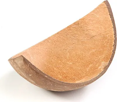 Produktbild von Schale in Braun aus Kokosnuss, 100 x 65 x h 15/50 mm, 10 Stück