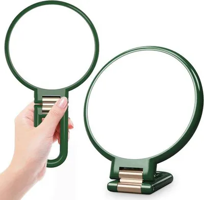 Produktbild von Famanu Handspiegel Doppelseitig 30X/1X - Faltbar mit 360° Drehfunktion