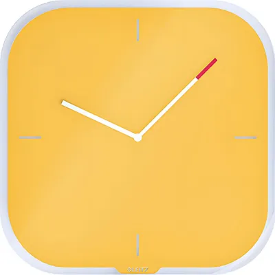 Immagine prodotto di LEITZ 90170019 LEITZ orologio da parete Accogliente vetro di sicurezza giallo