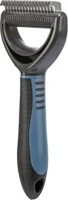 Produktbild von TRIXIE Fell-Entfilzer - dunkelgrau/blau - 7 × 18 cm