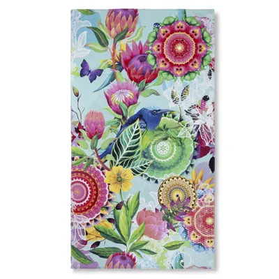 Produktbild von Beach towel HIP 100x180 cm - mandalas, flowers and birds