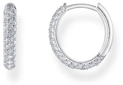 Produktbild von Thomas Sabo Creolen Damen Weißer Zirkonia-Pavé Silber CR730-051-14