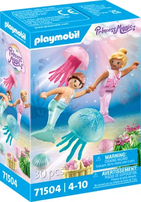 Produktbild von PLAYMOBIL Princess Magic 71504 Meerjungfrauen-Kinder mit Quallen