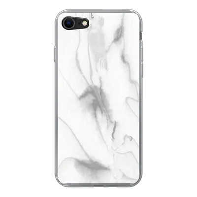 Produktbild von MuchoWow® Handyhülle Schutzhülle Hülle für iPhone 8 Marmor - Grau - Weiß - Abstrakt - Marmoroptik Silikon Softcase Handy Hülle - Schutzhaube