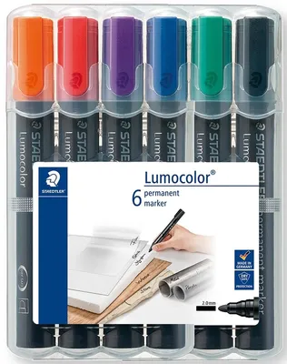 Obrázok produktu pre 1x Lumocolor 352 WP6 Marker Lumocolor permanent 6St Box