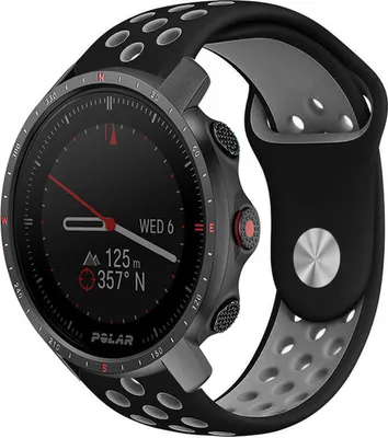 Produktbild von Strap-it Polar Grit X Pro Sportarmband (Schwarz/Grau)