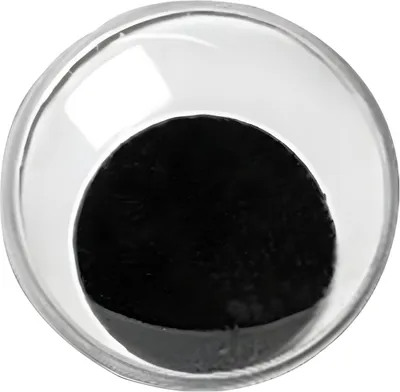 Produktbild von Wackelaugen 40mm schwarz/weiß VE=10 Stück