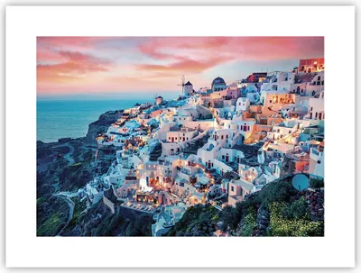 Produktbild von Poster - Poster ohne Rahmen - Santorini Griechenland anzeigen - 40x30 cm - Wand Bild - Wanddeko - Wandbilder - Kunstposter - Wandposter - Bilder - Kunstdruck - Wanddekoration - P2XAA40x30-4784