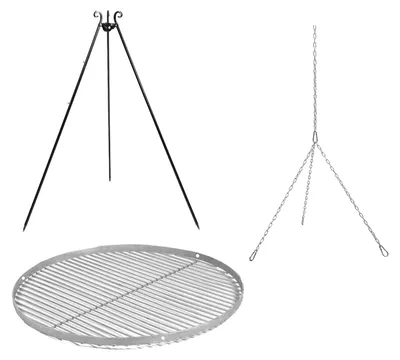 Obrázek produktu pro Otočný gril 180 cm - Nerezový gril 50 cm