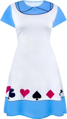Produktbild von Alice In Wonderland - Kostüm-Kleid für Damen NS5229 (M) (Weiß/Blau)