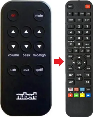 Produktbild von Fernbedienung geeignet für NUBERT NUPRO-AS250