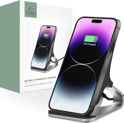 Obrázek produktu pro Tech-Protect Qi15W-S1 Bezdrátová Nabíječka 15W Černá