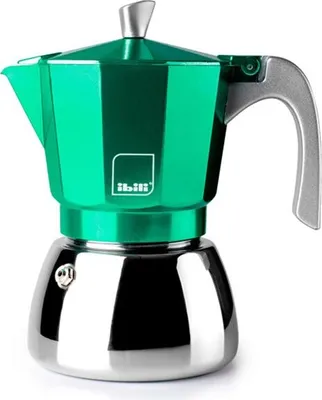 Produktbild von Ibili Elba Green Kaffeemaschine 6 Tassen Durchsichtig  Durchsichtig One Size