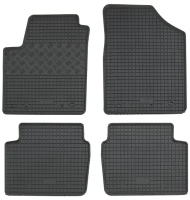 Gummifußmatten Set 4-teilig für Hyundai i10 (2008-2011), schwarz