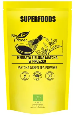 HERBATA ZIELONA MATCHA BIO 100 g - BIO PLANET SUPERFOODS