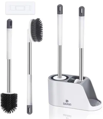 Obrázek produktu pro Toaletní kartáč se silikonovou hlavicí a hliníkovou rukojetí