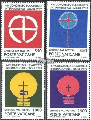 Produktbild von Briefmarken Vatikanstadt 1989 Mi 984-987 (kompl.Ausg.) postfrisch Eucharistischer Kongreá