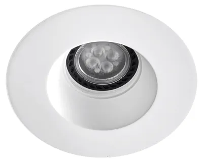Image de Spot encastré Ges, rond, 5 W, 31,2°, blanc, IP23, 292 lm