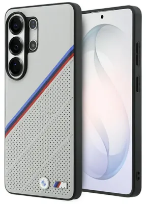 Produktbild von BMW Tricolor Metal Logo MagSafe - Samsung Galaxy S26 Ultra Hülle (Grau)