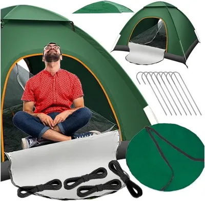Obrázek produktu pro Automatický 5sekundový pop-up kempinkový stan pro 3-4 osoby