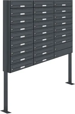 Produktbild von 25er Standbriefkasten Anlage Freistehend RAL 7016 - Anthrazit