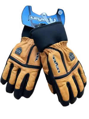 Obrázok produktu pre Pánske lyžiarske rukavice Level Off Piste Leather oranžové S/M