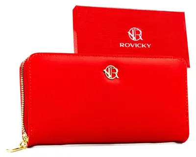 Obrázok produktu pre Rovicky dámska peňaženka z ekologickej kože červená 20x10 cm