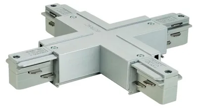Image de Eutrac 145694 High voltage mounting rail X-connector SLV Silver-grey