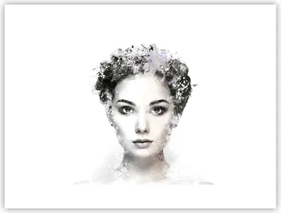 Produktbild von Poster - Poster ohne Rahmen - Schön Frau Gesicht - 40x30 cm - Wand Bild - Wanddeko - Wandbilder - Kunstposter - Wandposter - Bilder - Kunstdruck - Wanddekoration - Wandbild - P2XAA40x30-4949