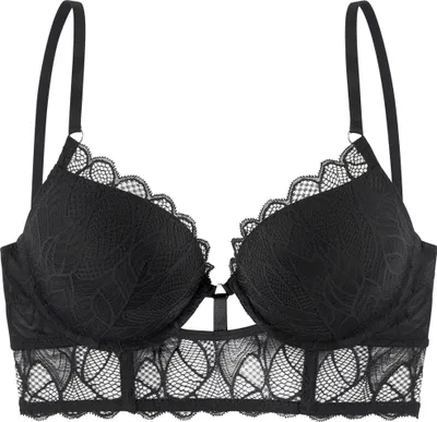 Produktbild von LASCANA Push-up-BH schwarz Größe 75 Cup C