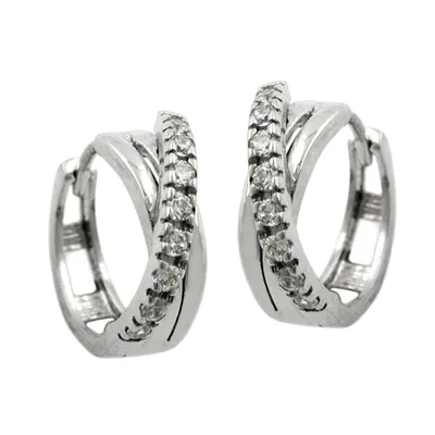 Image de Créole, croisé, zircon argent 925