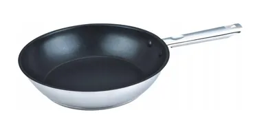 Obrázek produktu pro Pánev Koko 24 cm s nepřilnavým povrchem – vysoce kvalitní nerezová ocel – vhodná na indukční vařiče a do myčky – profesionální pánev pro všechny typy sporáků
