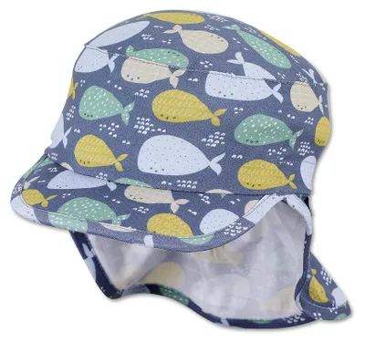 Produktbild von Sterntaler Baby Jungen Schirmmütze Baby Schirmmütze Nackenschutz Wale - Schirmmü